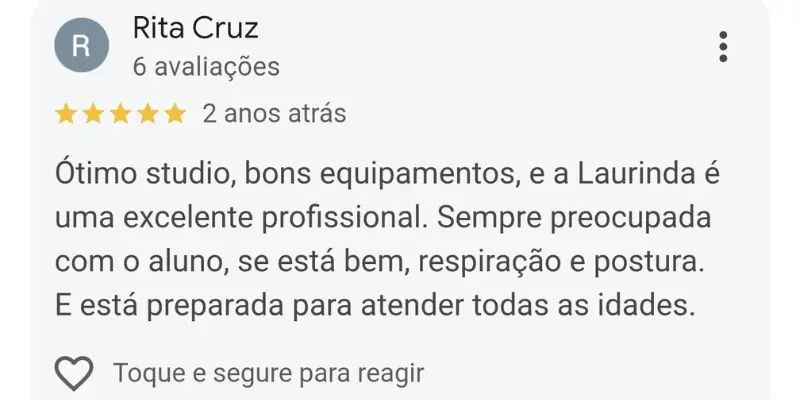 Avaliação Google 10