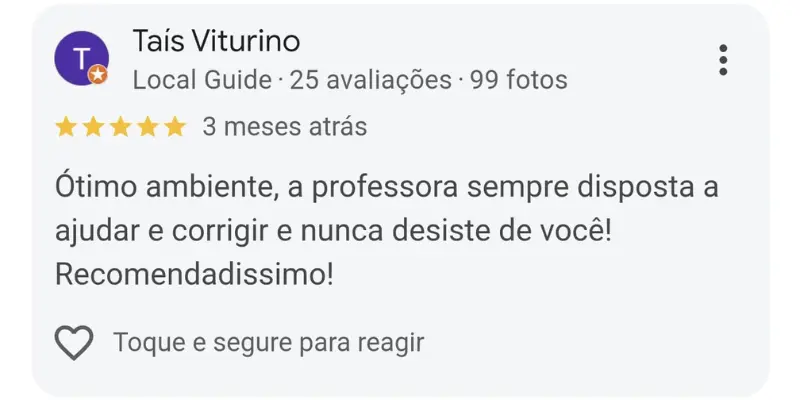 Avaliação Google 02
