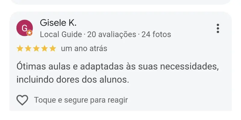 Avaliação Google 07