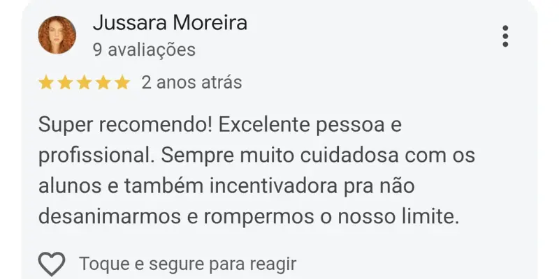 Avaliação Google 08